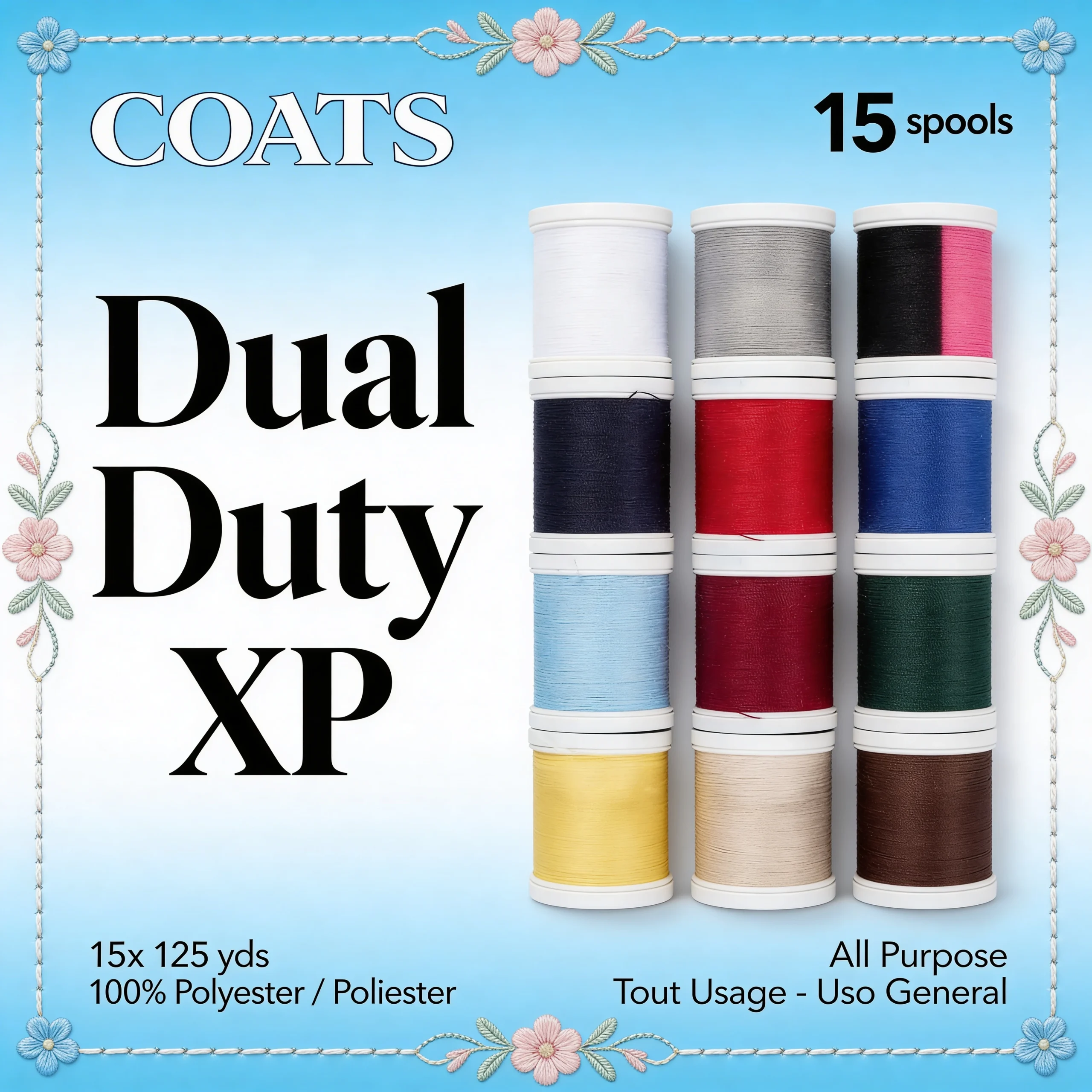 Coats & Clark Dual Duty XP General Thread 15pk