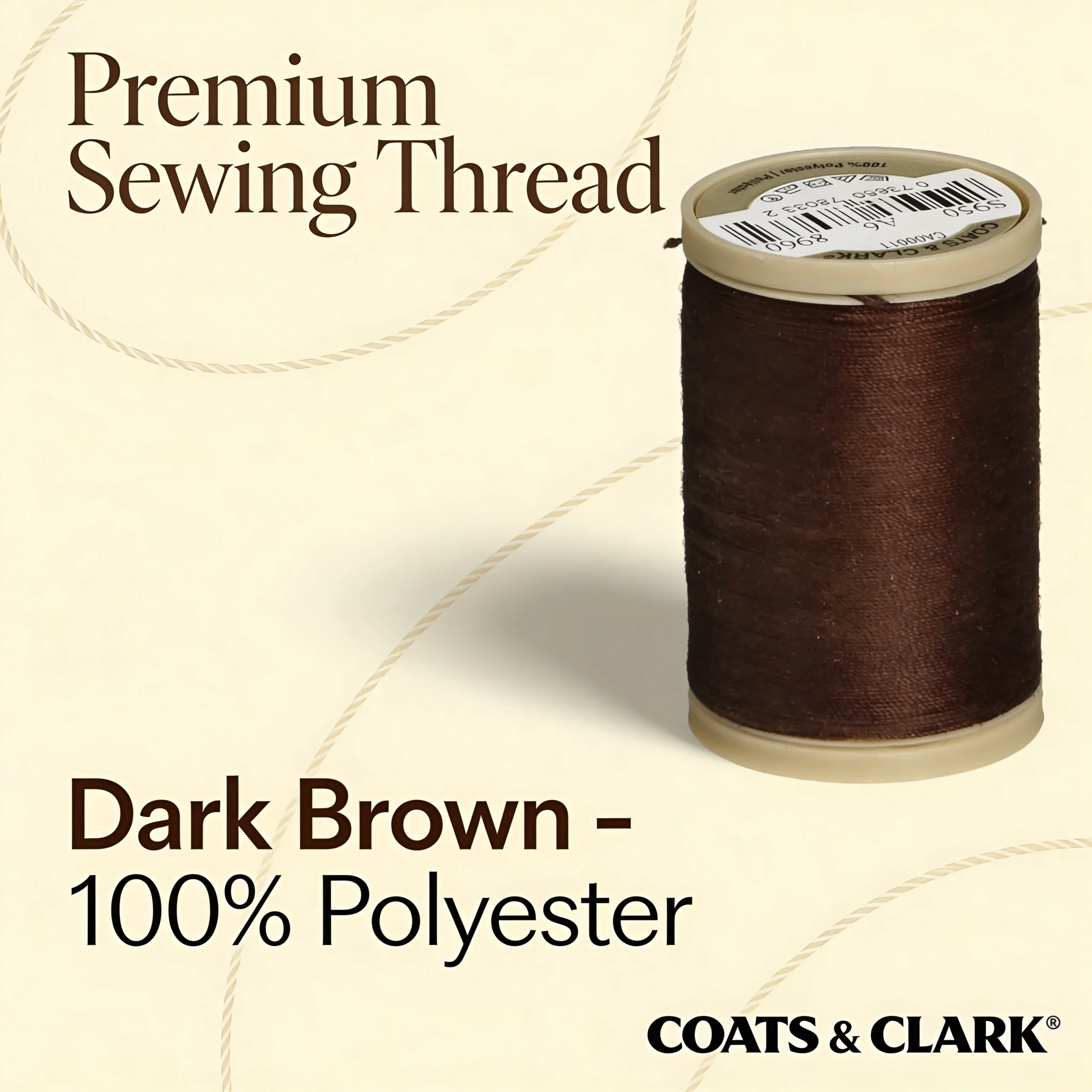 Coats & Clark Dual Duty XP Heavy Thread 125yd Brown