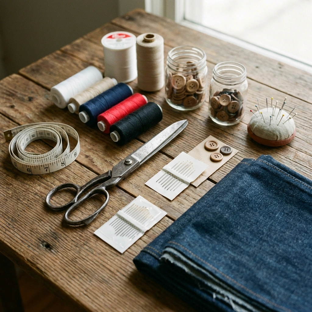 A large warehouse with high shelves filled with boxes. Workers in safety vests are seen operating forklifts and moving boxes
